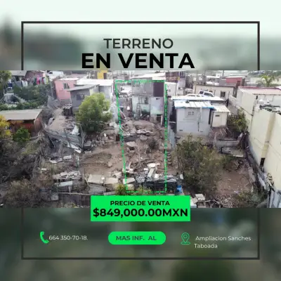 Terreno con casa en colonia sanchez taboada/ Tijuana