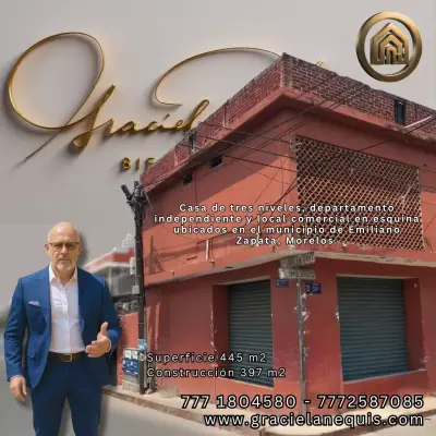 Propiedad para inversión!! Ubicada en Emiliano Zapata, mor.