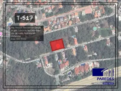 Terreno en venta 593.78 m2 ixtapa residencial campo de golf