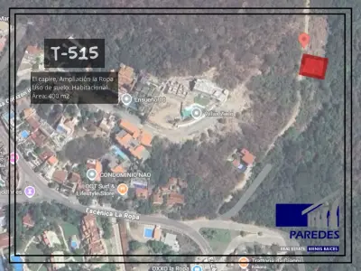 Zihuatanejo ampliacion playa la ropa terreno en venta 400 m2
