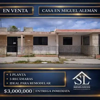 Venta de casa en la col. Aleman