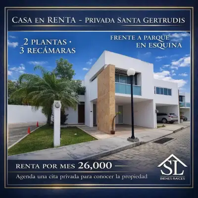 Renta de hermosacasa en santa gertrudis copo merida Yucatan