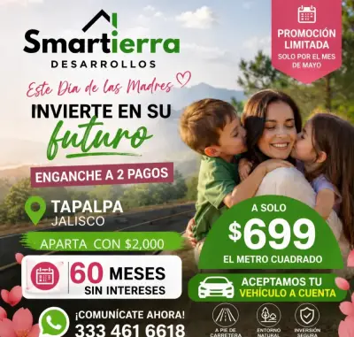 ¡promoción exclusiva! Terrenos con 60 meses sin intereses 📣