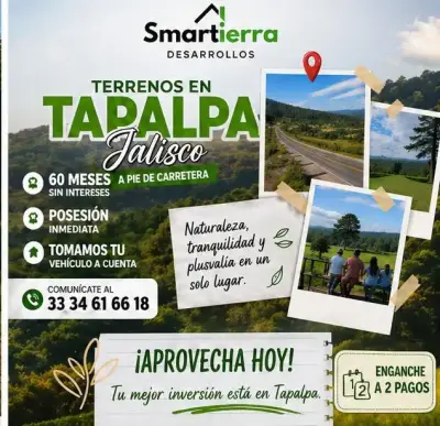 Terrenos en Tapalpa Jalisco