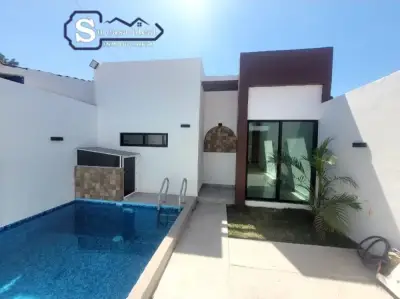 💠casa moderna nueva dentro de fraccionamiento en Ayala mor.
