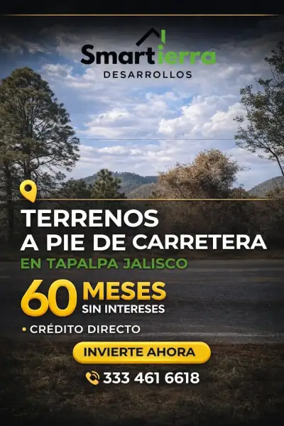Terrenos en Tapalpa Jalisco – enganche 20%