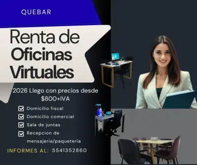 Oficina en renta en Benito Juárez