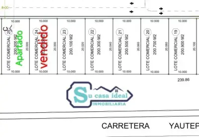 🏜️lotes comerciales en Yautepec