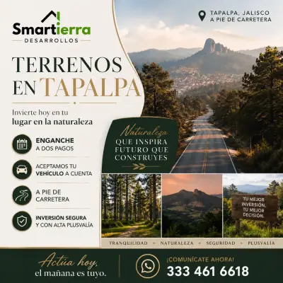 Oportunidades de terrenos en Tapalpa Jalisco