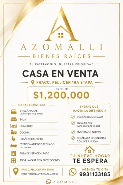 Se vende casa en carlos pellicer