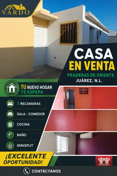 Casa en venta - Juárez, n.L (praderas de oriente)