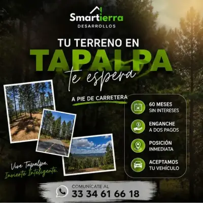 Terrenos en Tapalpa Jalisco ideales para descansar o inverti