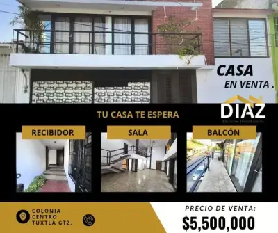 Casa en venta en Centro tuxtla gutierrez, Chiapas