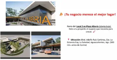 Renta local premium planta baja plaza alberia