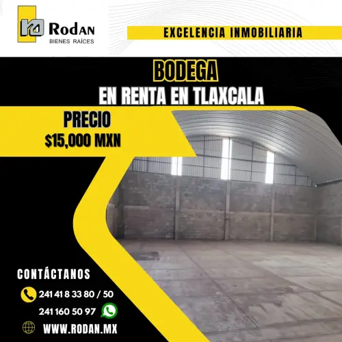 Bodega en renta en Tlaxcala