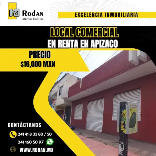 Local comercial en renta en Apizaco super