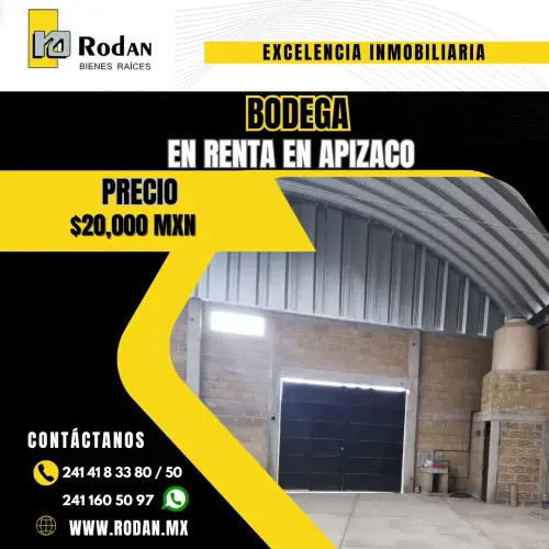 Bodega en renta en Apizaco