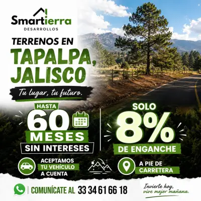Terreno en venta en Tapalpa