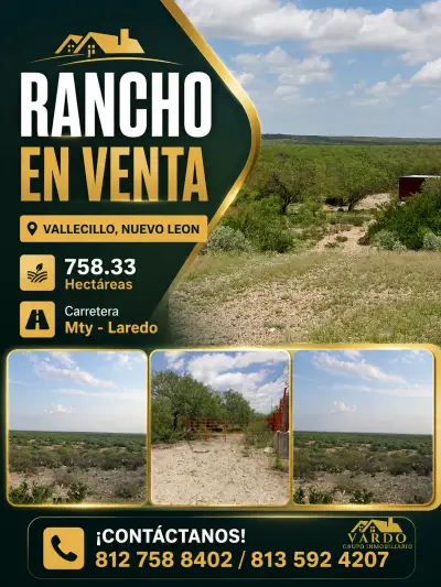 Rancho en venta. Vallecillo, Nuevo Leon