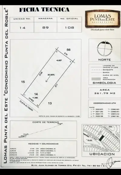 Terreno en venta  lomas punta del este clúster punta del ro