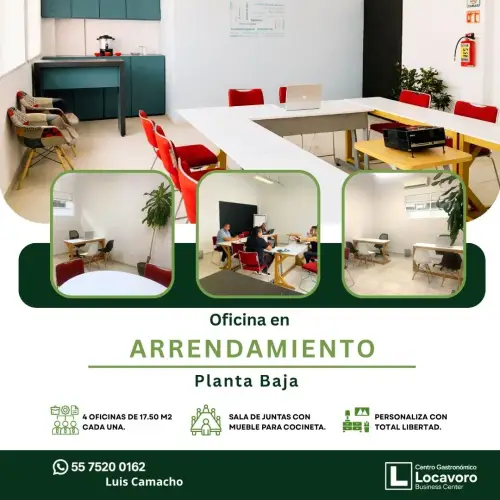 Oficinas en planta baja de 114 m² en san miguel Chapultepec