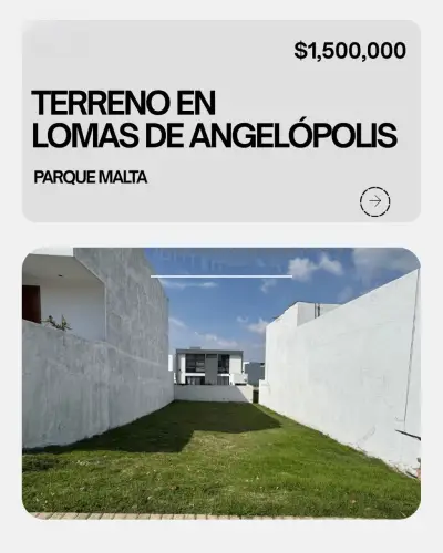Ttereno en venta en lomas de angelópolis