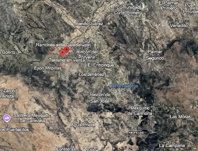 Terreno en Ranchería de Guadalupe, Mexquitic de Carmona.