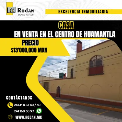 . Casa en venta en el Centro de Huamantla