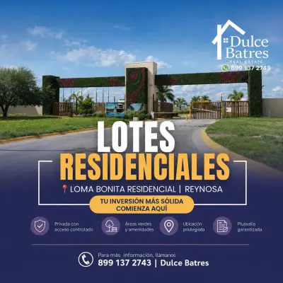 Terreno residencial privada loma bonita