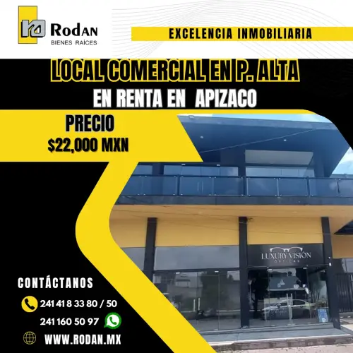 Locales en renta en plaza comercial en Apizaco