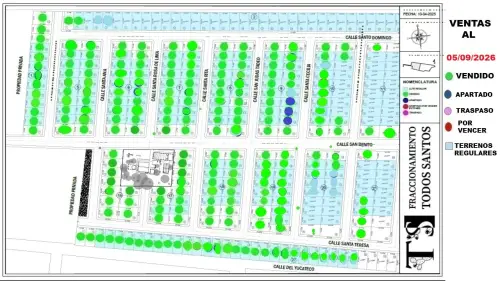 200 m2 terrenos urbanos habitacionales todos los santos