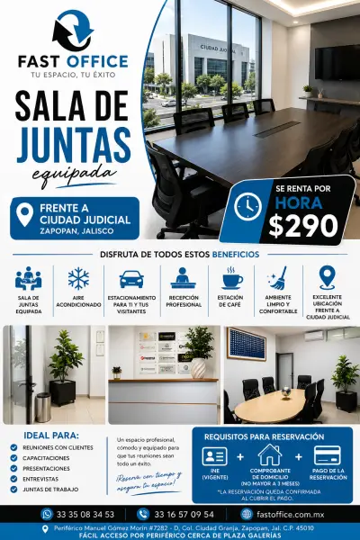 Renta sala de juntas