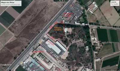 Terreno en renta de 10,000 m² en esquina, sobre la carretera