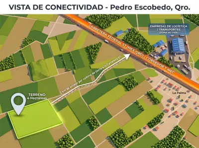 Venta de terreno comercial 4.17 ha carretera 57