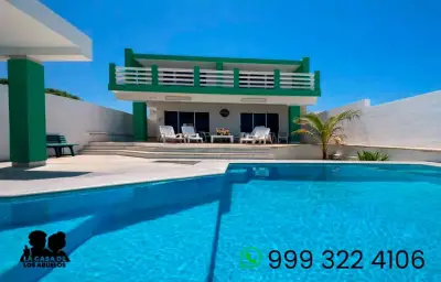 Venta casa frente al mar exclisiva zona chicxulub puerto – t