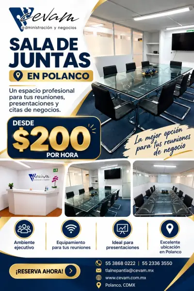 ¿buscas un espacio profesional para tus reuniones de negocio
