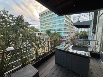 Departamento amueblado en la juarez con terrazas