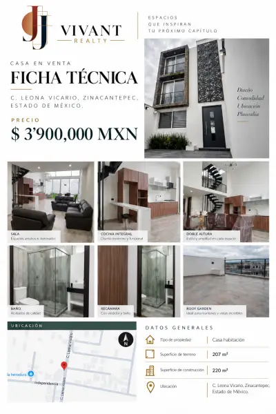 Casa en venta, Zinacantepec, estado de méxico