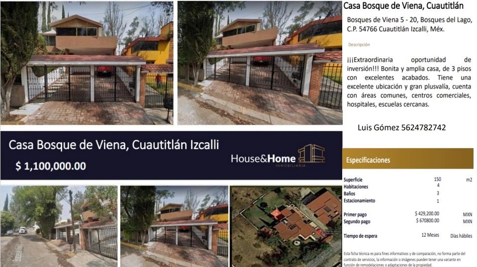 Casa de recuperación bancaria en Cuautitlan