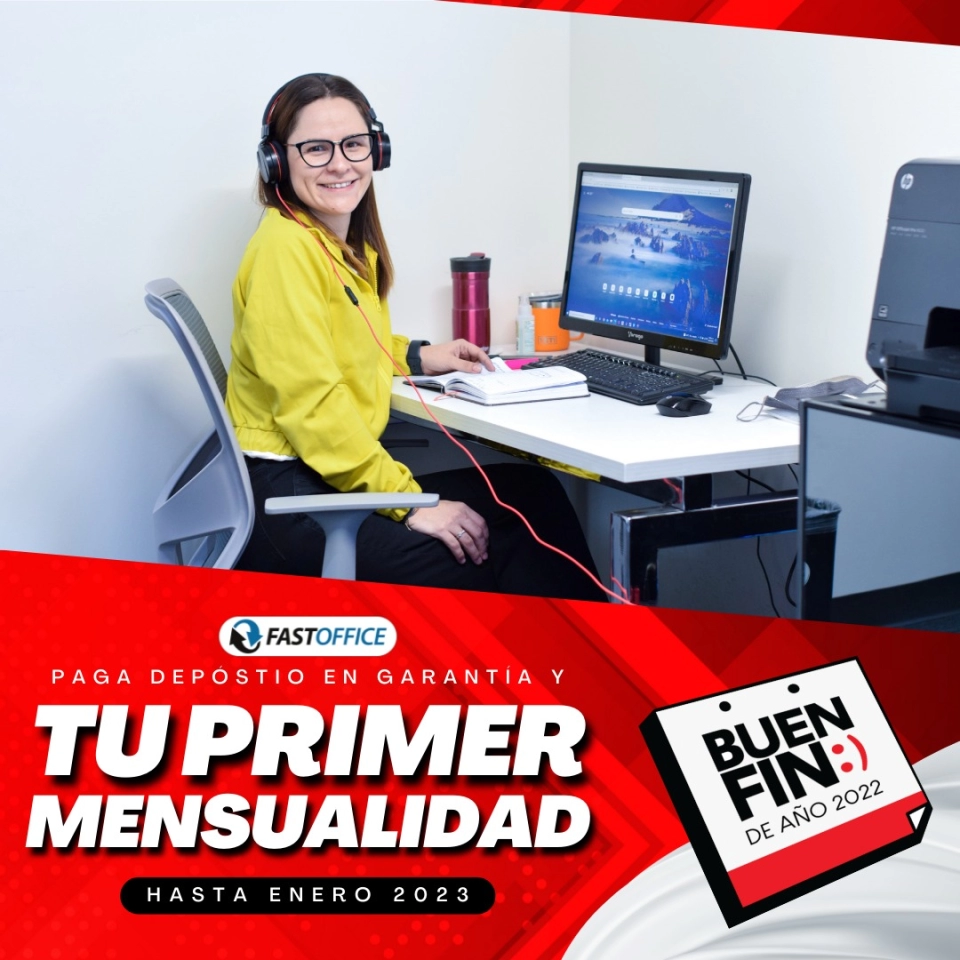 OFICINA CON SERVICIOS Y MANTENIMIENTO INCLUIDO EN EL TAPATIO