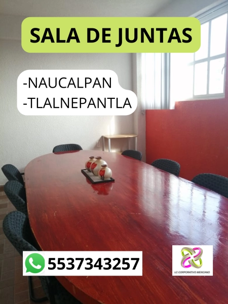 sala de juntas en renta por hora.