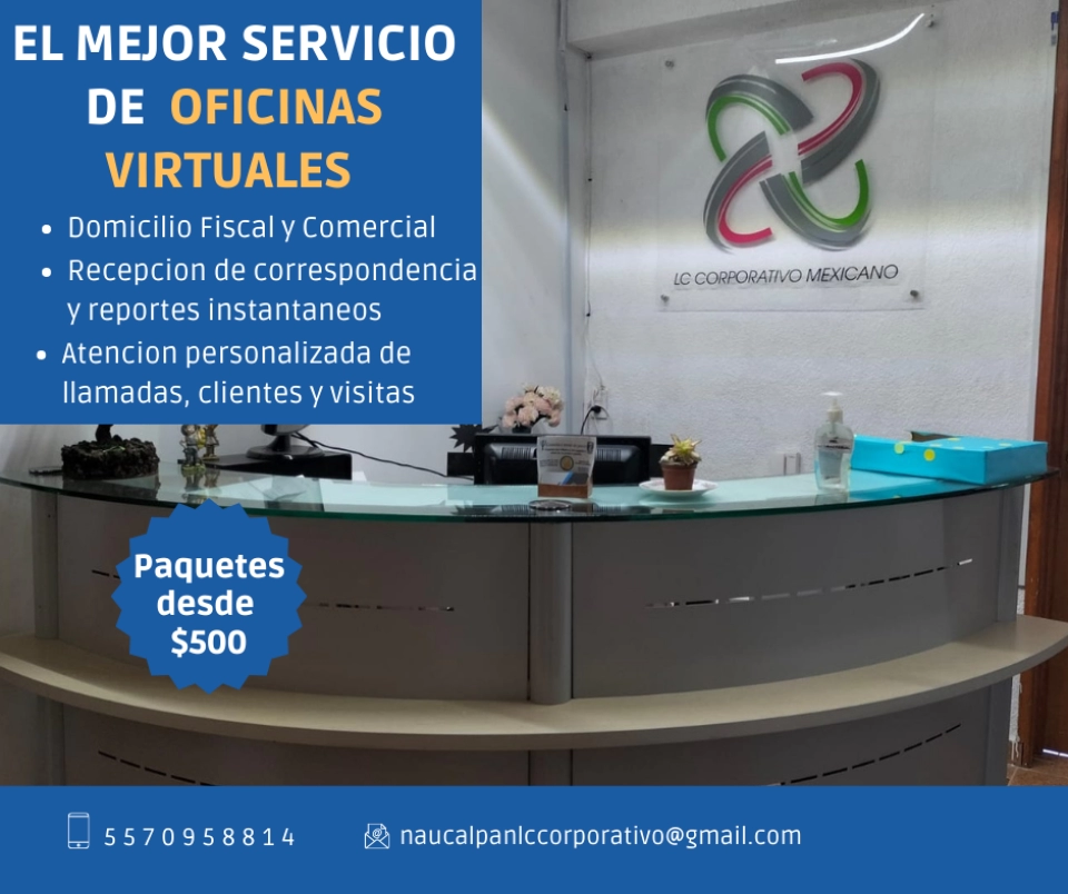 OFICINAS VIRTUALES A MENOR PRECIO CON PAQUETES ECONOMICOS