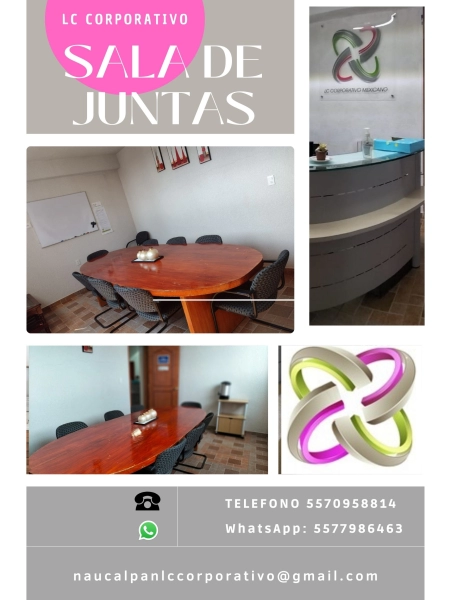 ¿TIENES UNA REUNIÓN IMPORTANTE? SALA DE JUNTAS EN NAUCALPA