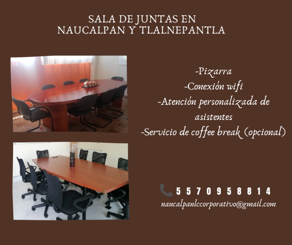 RENTA DE SALA PARA TUS REUNIONES EJECUTIVAS