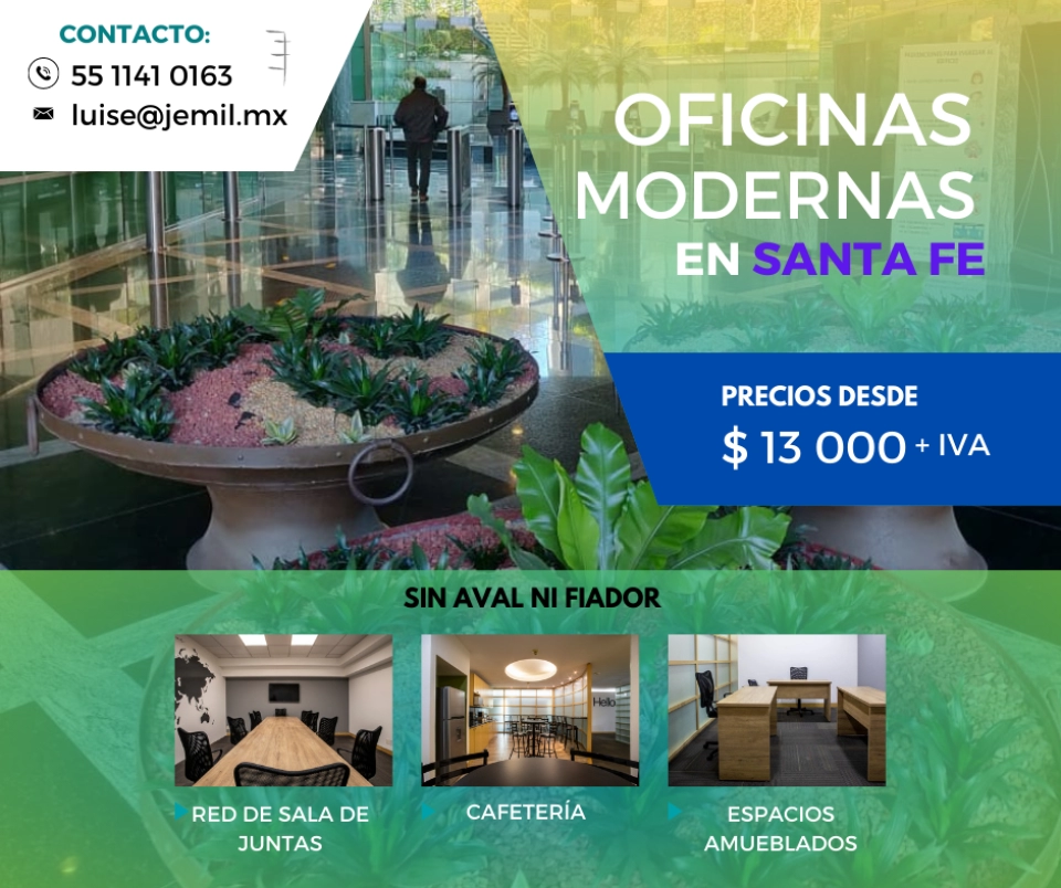 Oficinas Modernas en Santa Fe 