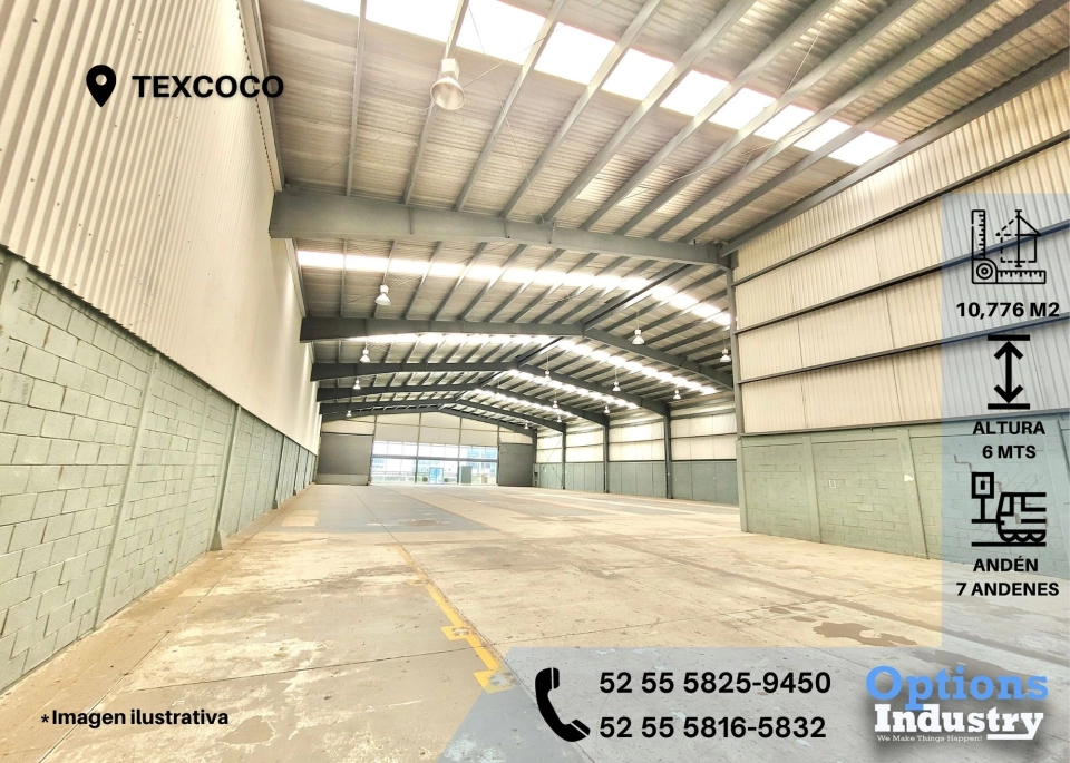 Renta inmediata de propiedad industrial en Texcoco
