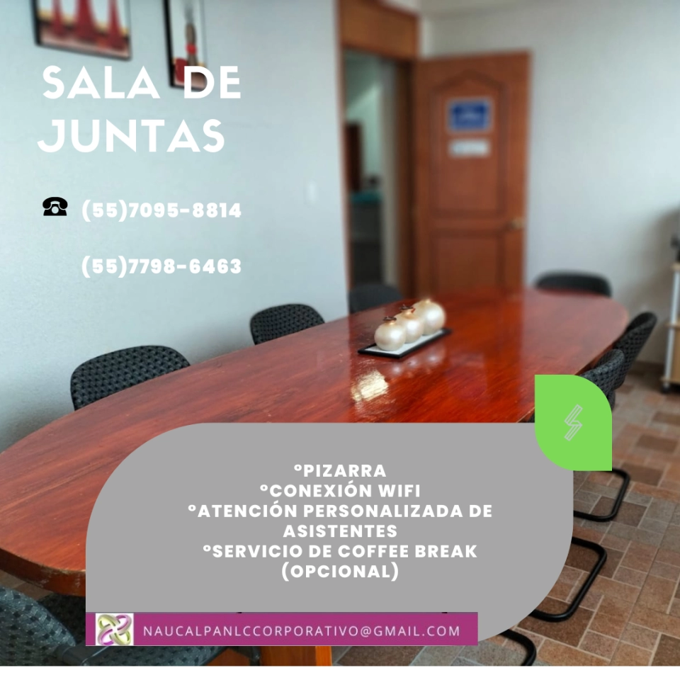 RENTA DE SALA PARA TUS REUNIONES EJECUTIVAS