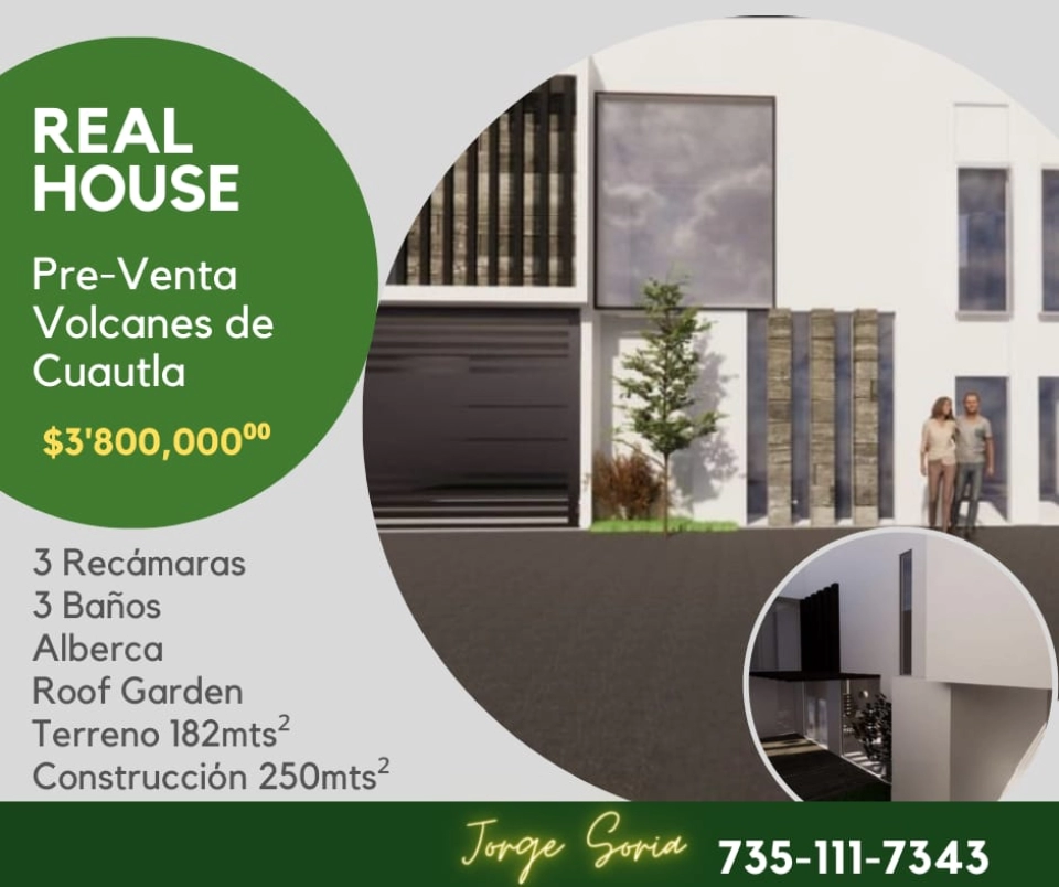 Casa en Cuautla Mor.   PRE-VENTA