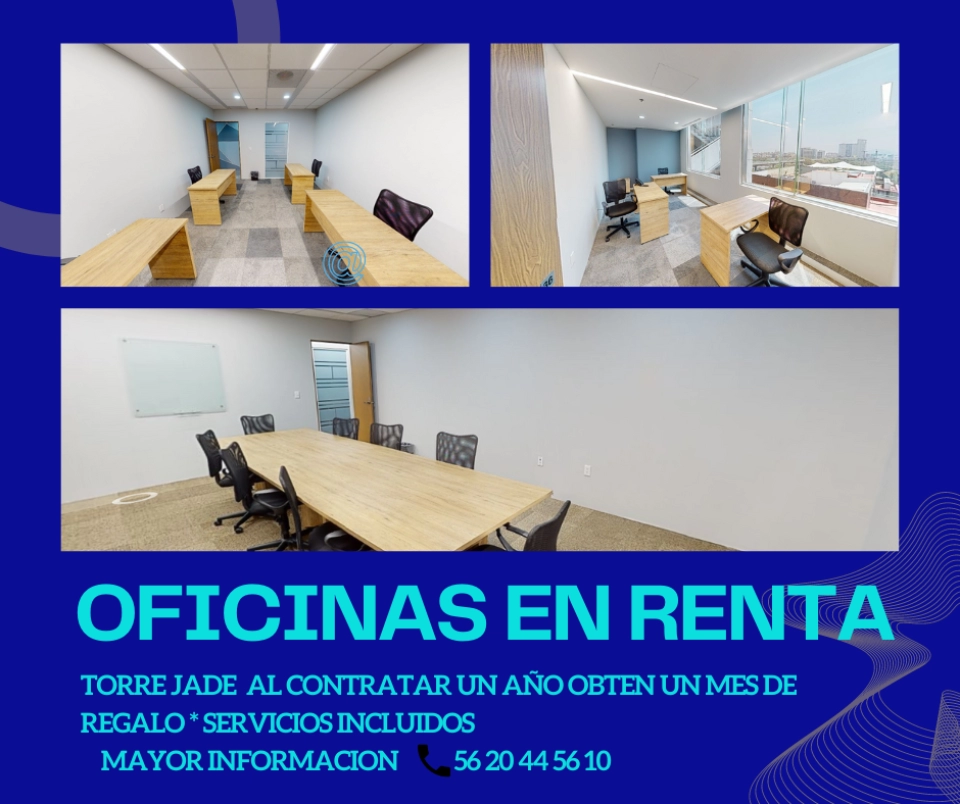 OFICINAS EN RENATA AMUEBLADAS 