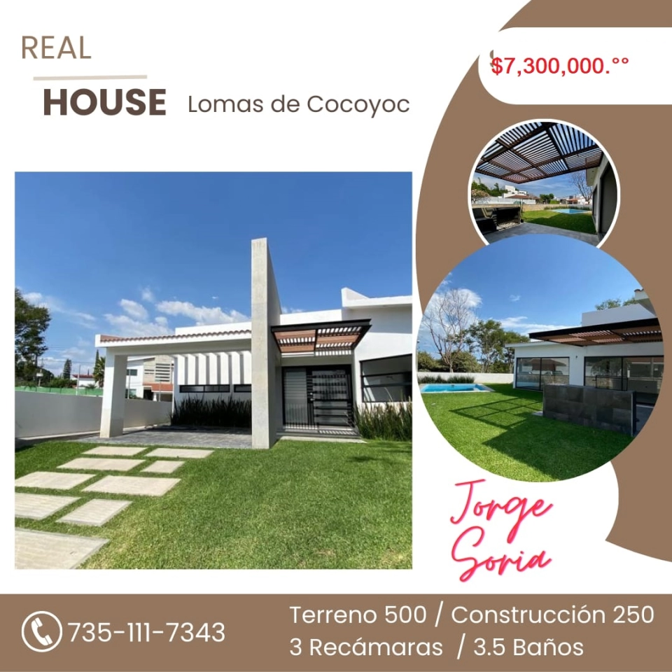 Casa en lomas de Cocoyoc